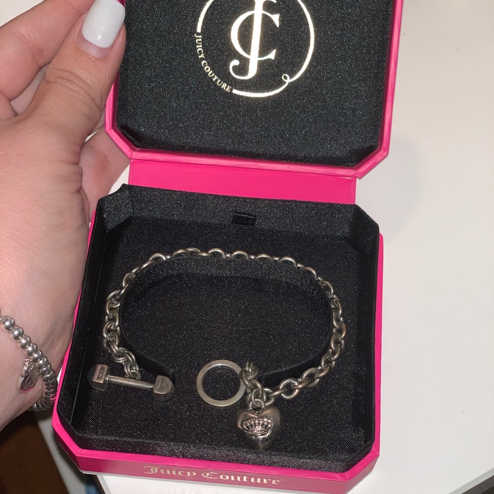 Juicy Couture silver charm bracelet